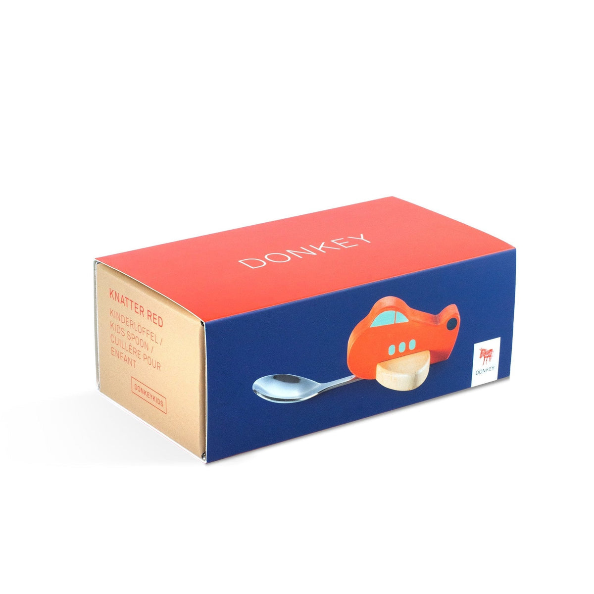 Cuchara para niños en avión rojo