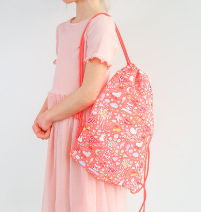 Sac à cordons enfant - Fun – vue 3 – A Little Lovely Company