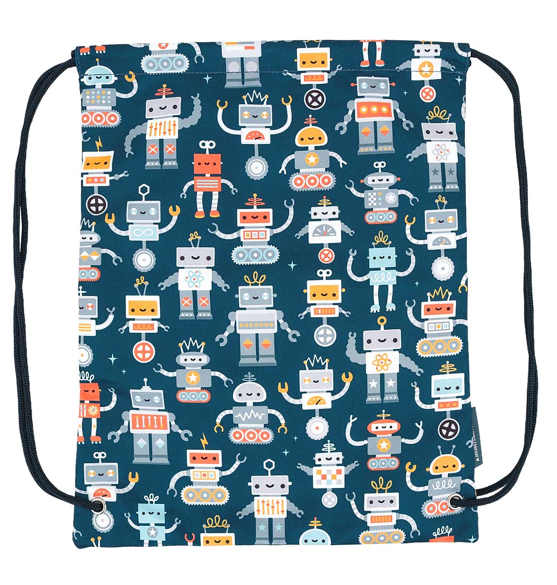 Sac à cordons enfant - Robots – vue 4 – A Little Lovely Company