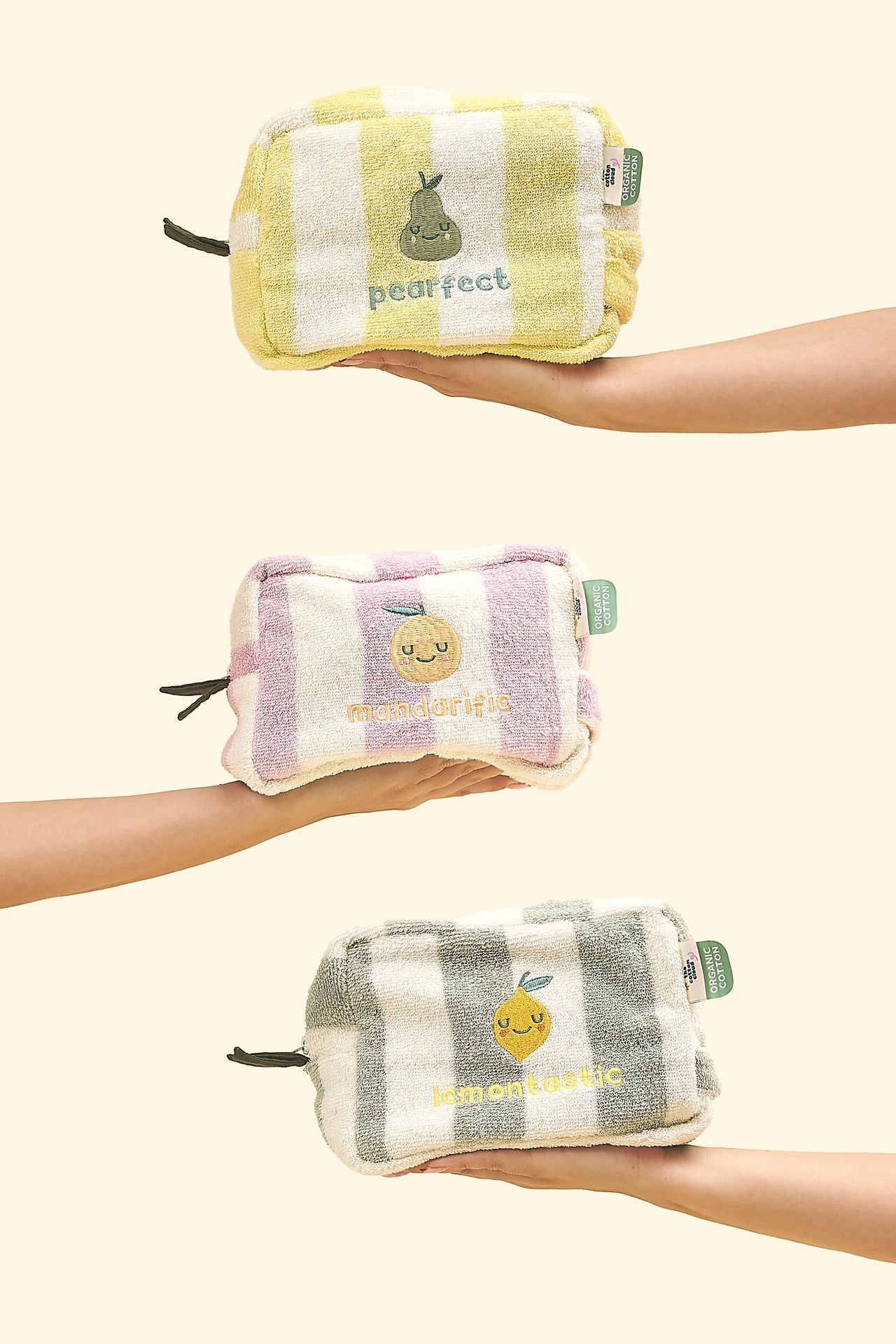 Trousse de toilette éponge Lola Citron