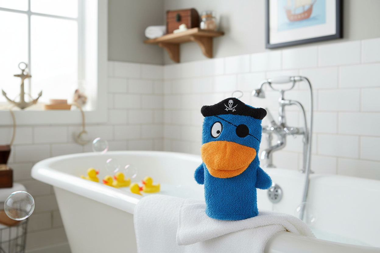 Duck Pirate Toilet Glove