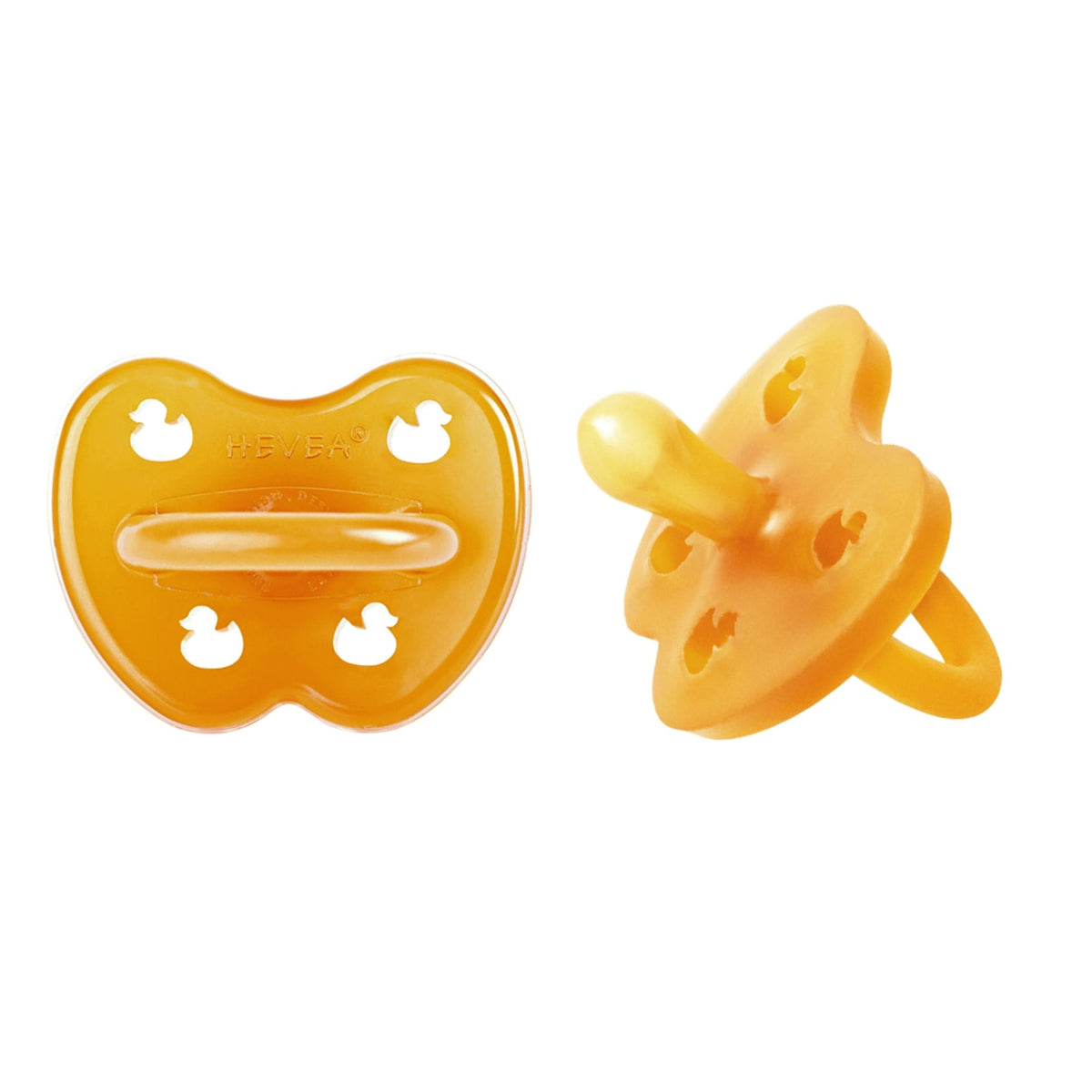 Lot de 2 sucettes symétriques – Nouveau-né 0+ mois – HEVEA