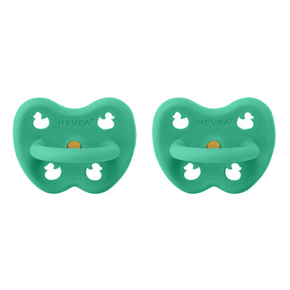 Pack de 2 sucettes rondes HEVEA Pop of Green – vue produit