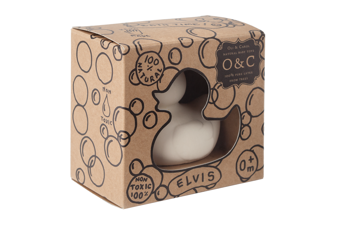 Elvis le Canard Blanc – Jouet de bain et dentition bébé – vue produit 4
