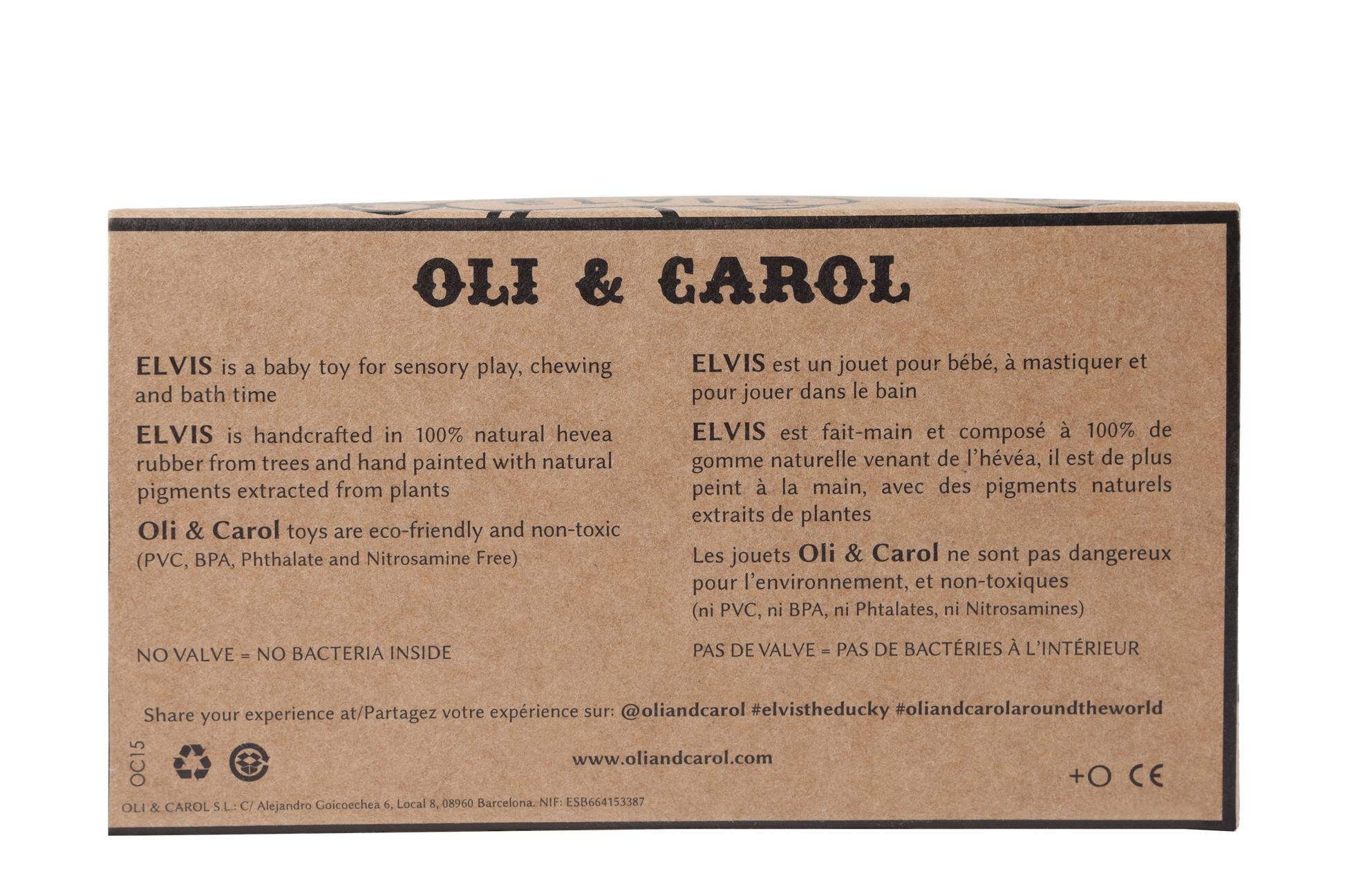 Elvis le Canard Blanc – Jouet de bain et dentition bébé – vue produit 6
