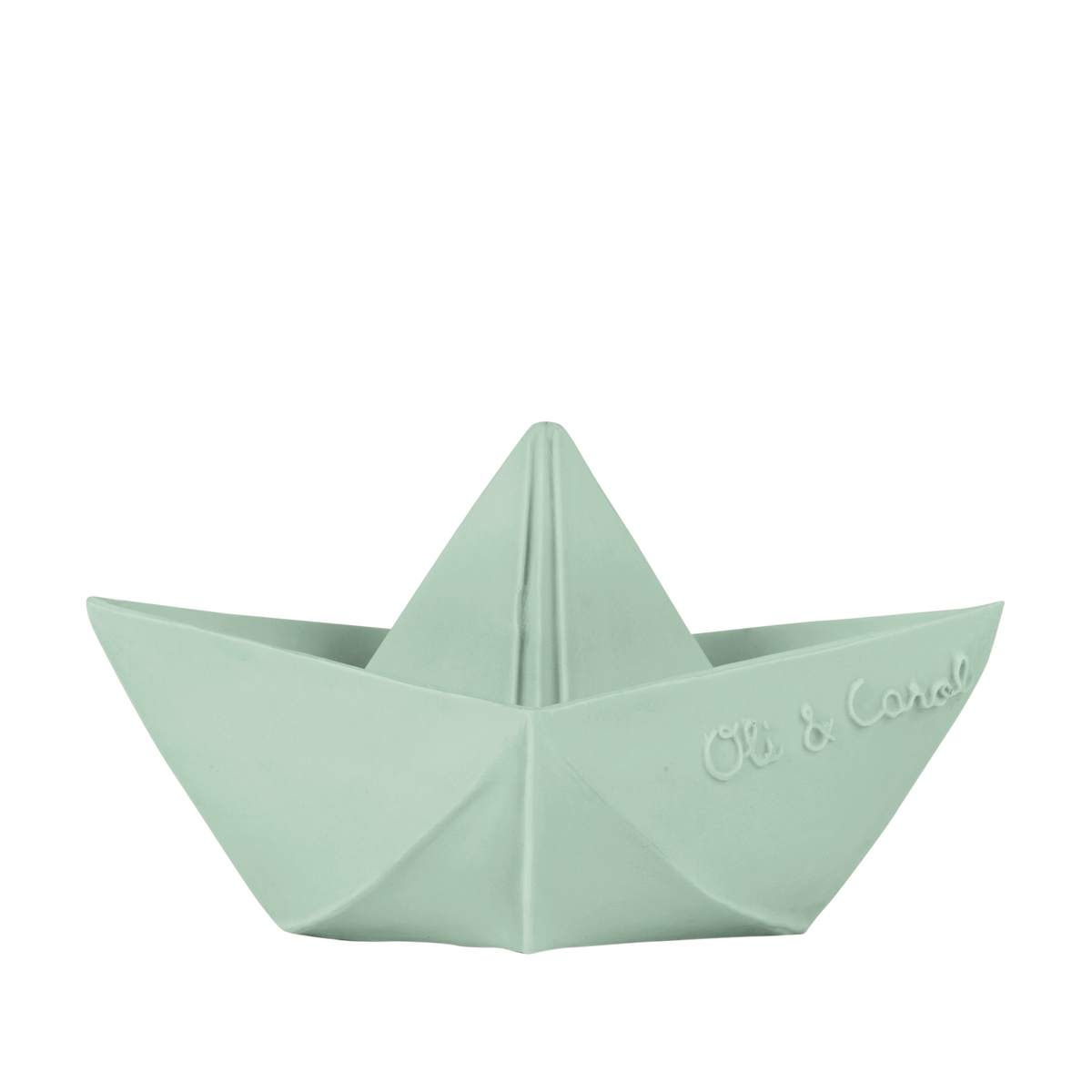 Bateau Origami Menthe – Jouet de bain et dentition bébé