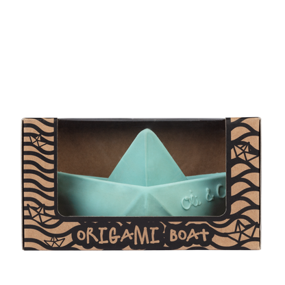 Bateau Origami Menthe – Jouet de bain et dentition bébé – vue produit 5