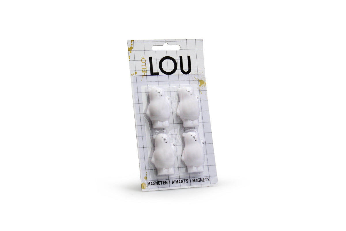 Set de 4 Magnets Ours Lou