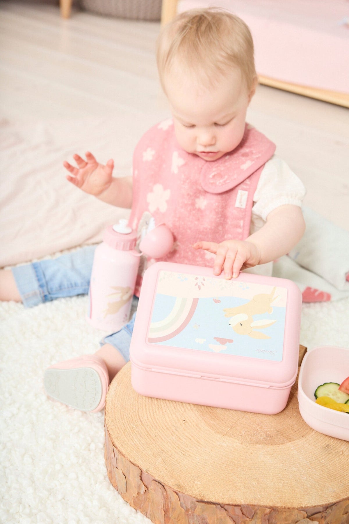 Boîte à goûter enfant Lapin Hanni – mise en situation