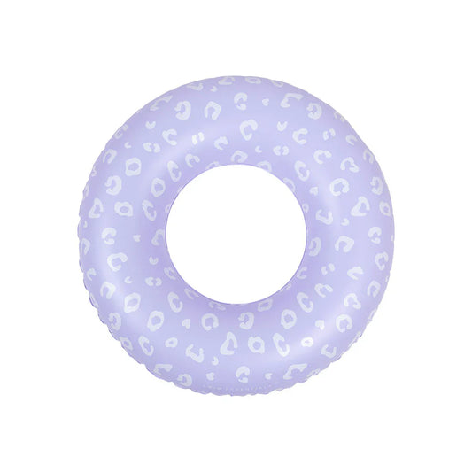 Bouée De Bain Léopard Lilas
