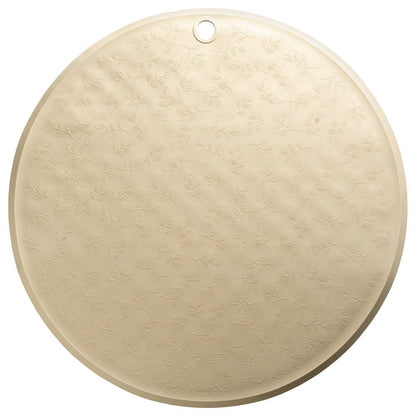 Tapis de bain rond Feuillage Sauge - Natruba