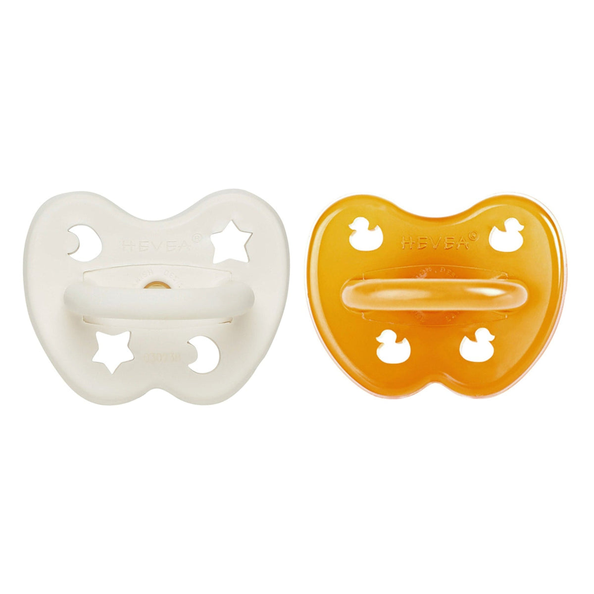 Lot de 2 sucettes symétriques – 3 à 36 mois – HEVEA