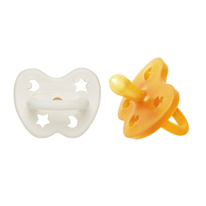 Lot de 2 sucettes symétriques – 3 à 36 mois – HEVEA