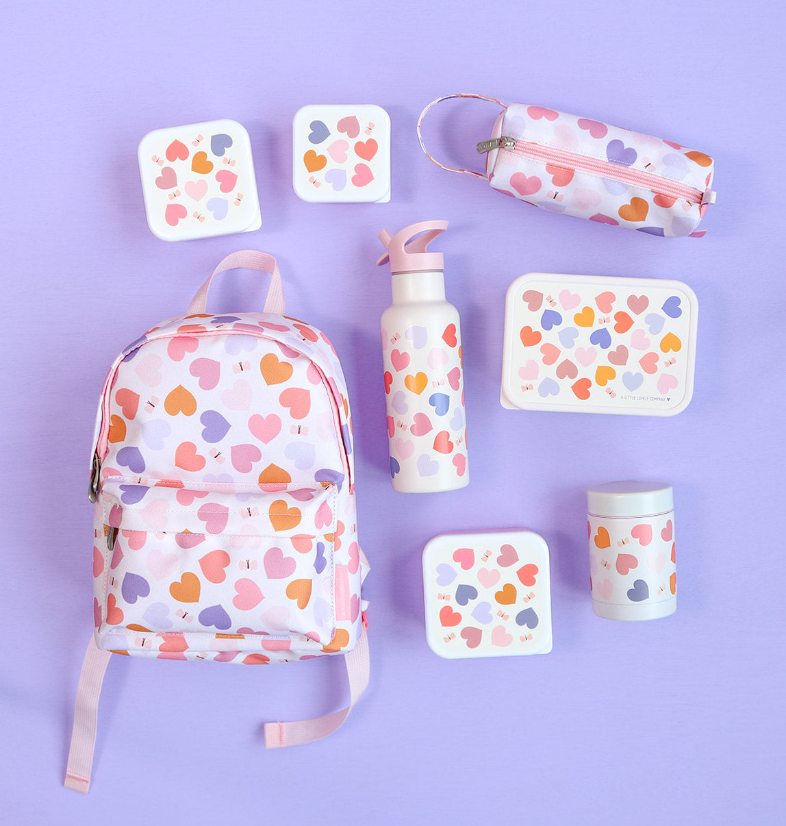 Trousse enfant - Cœurs – vue 3 – A Little Lovely Company