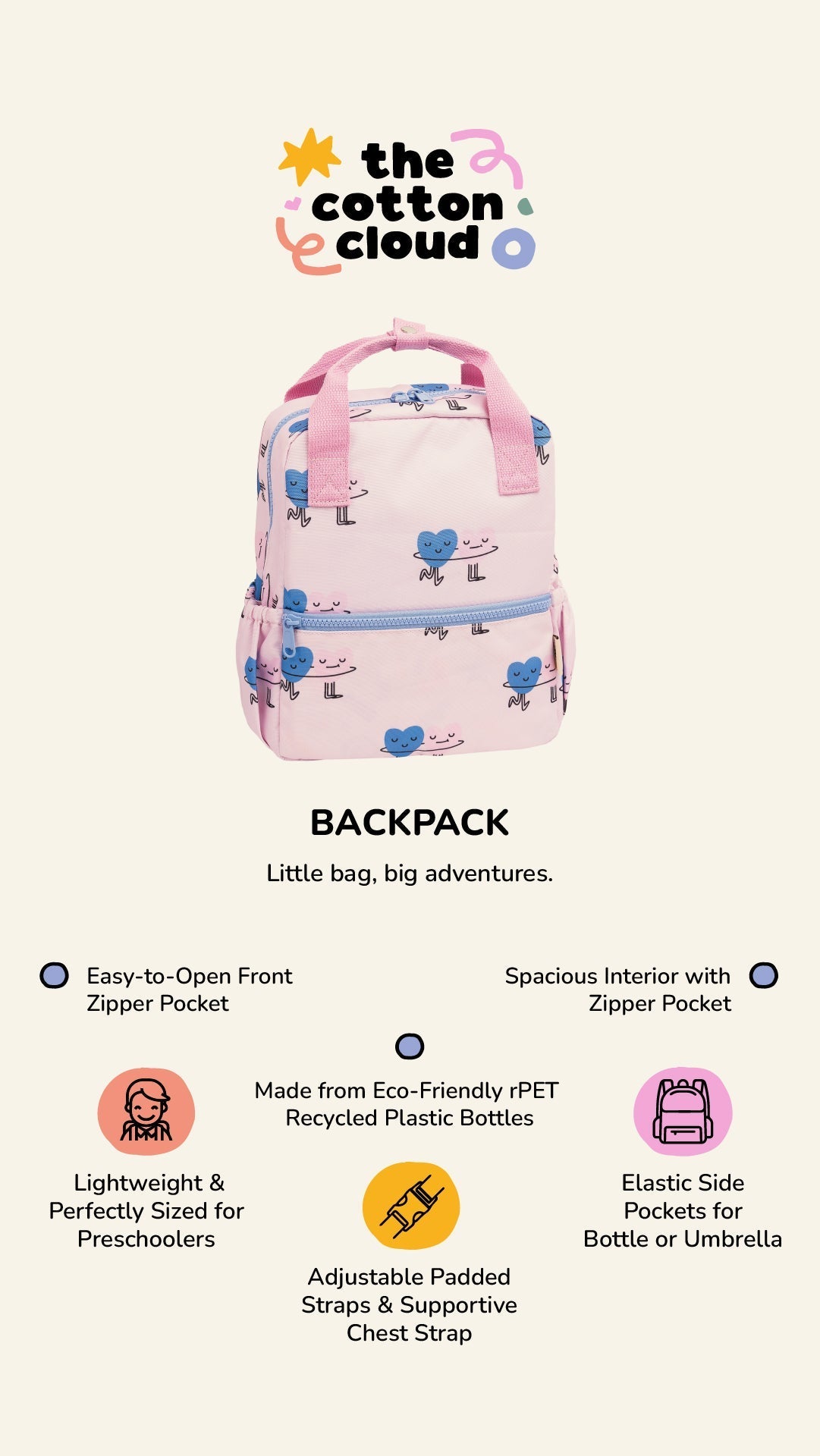 Sac à dos pour enfants Veggie Pals