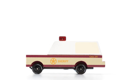 Voiture de Police en Bois Candycar World - Shérif