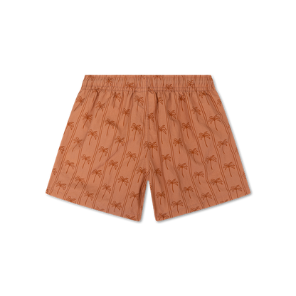 Family Bundle Swimwear - Brown - Palm Stripe