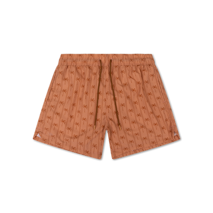 Family Bundle Swimwear - Brown - Palm Stripe