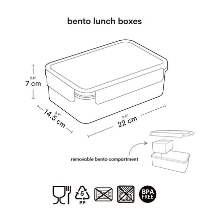 Boîte à déjeuner bento - Savane – vue 6 – A Little Lovely Company