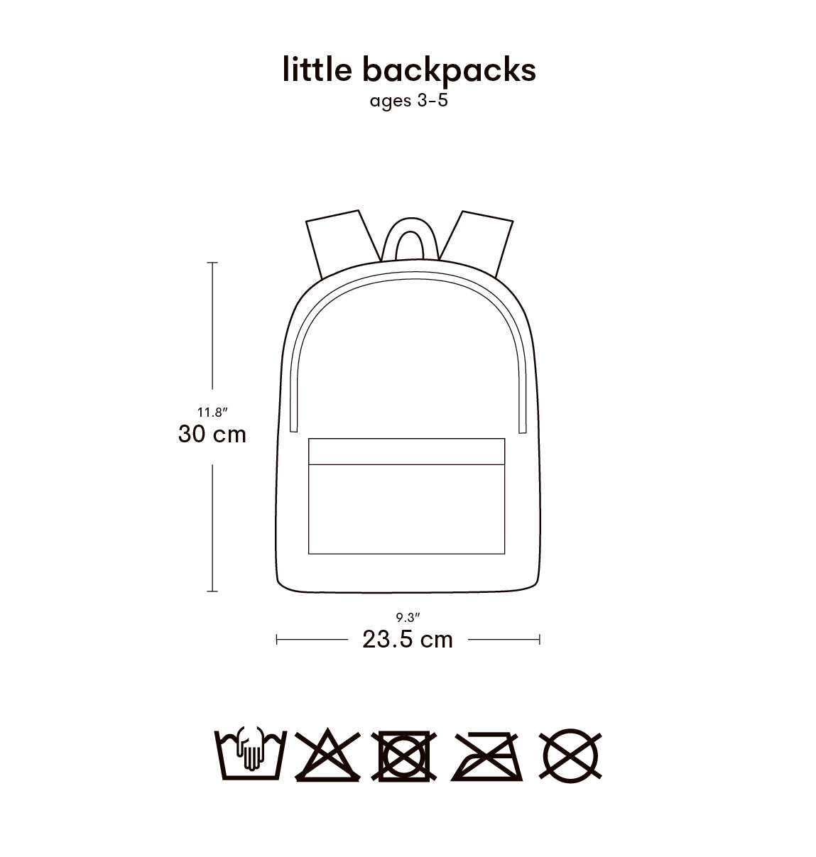 Petit sac à dos enfant - Jardin fleuri – vue 7 – A Little Lovely Company