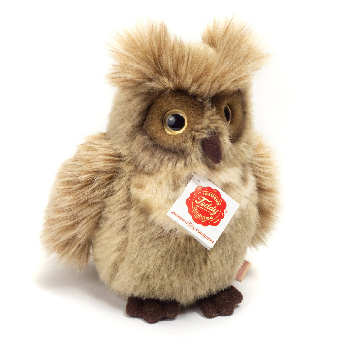 Peluche Chouette Grise-Brune - Teddy Hermann
