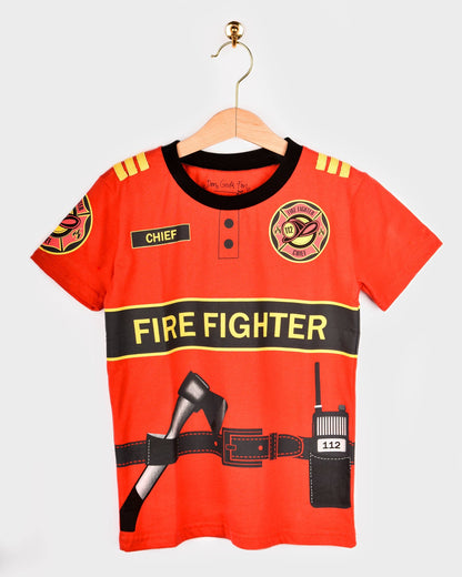 T-shirt Fire-Fighter en coton biologique 98-104 Cl