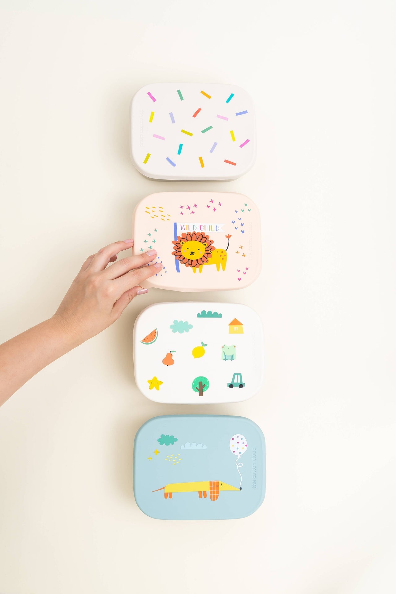 Boîte à Lunch en Acier Inoxydable avec compartiments pour enfants Origami