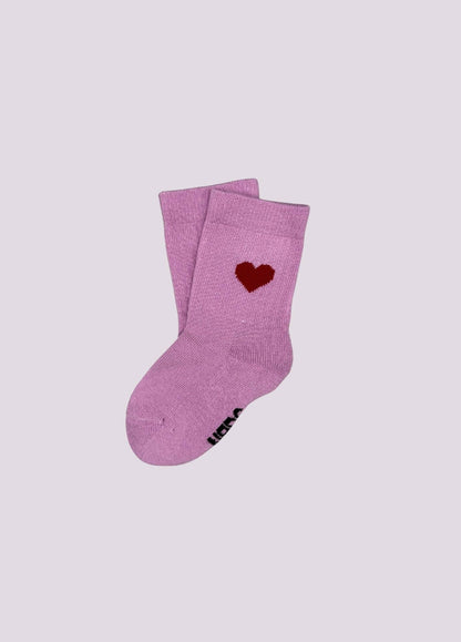 Chaussettes Bébé/Enfant Cœur Rose