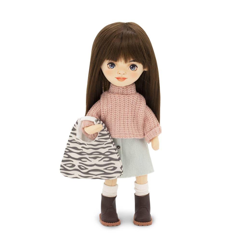 Poupée Sophie avec jupe en jean 32 cm