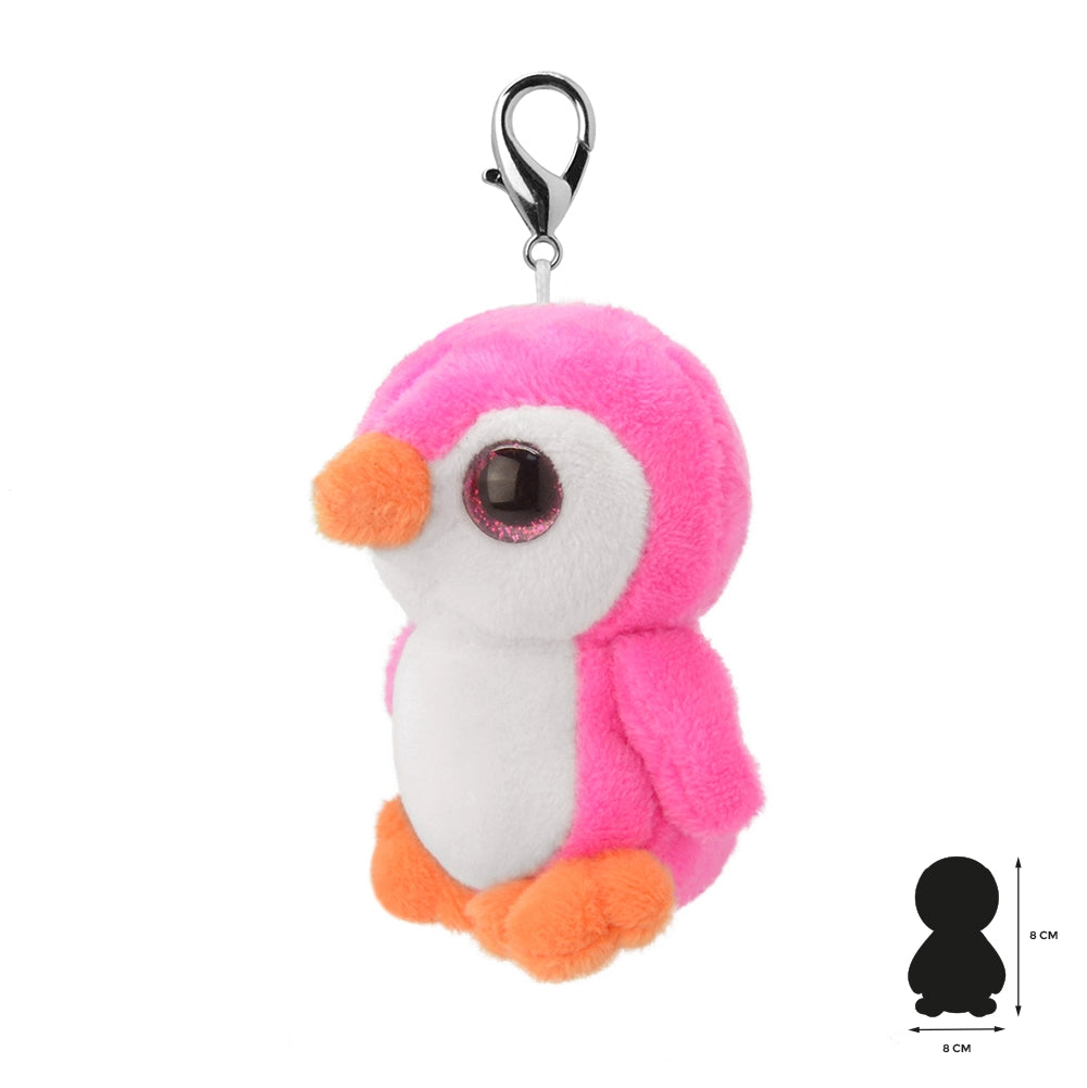 Porte-Clés Peluche Pingouin Rose