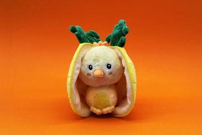 Peluche réversible Nugget le poussin/ananas – Flipetz – vue 3