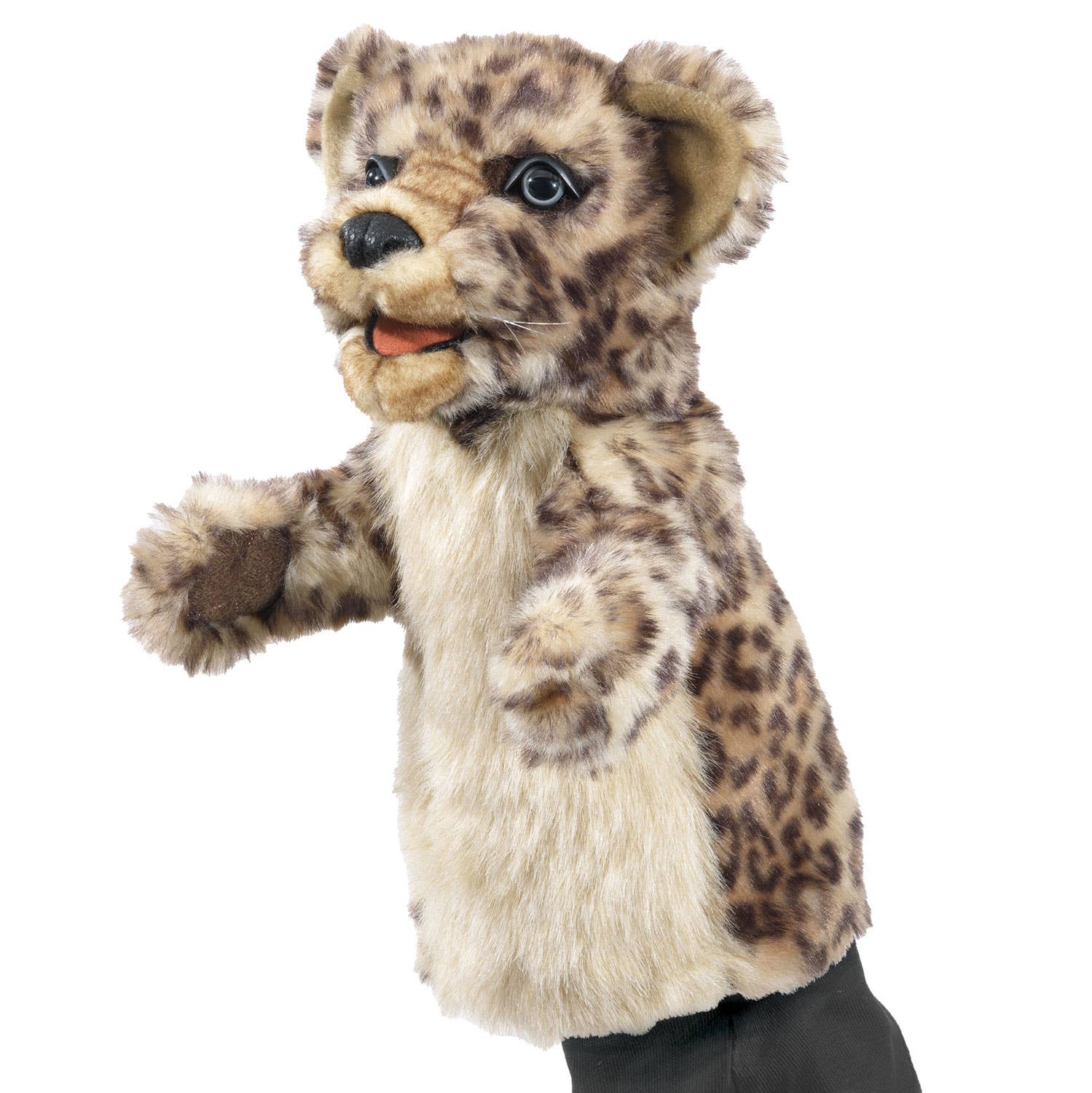 Marionnette à main Marionnette de scène Leopard Cub 3212/ Leopard Cub Folkmanis réaliste