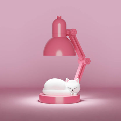 Mini Veilleuse Lampe Chat - Rose