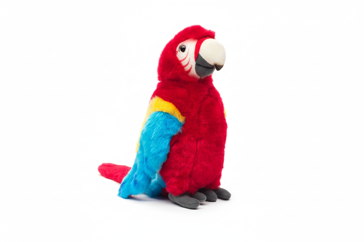 Peluche Perroquet Ara Rouge