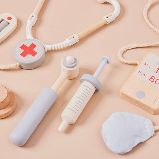 Jeu Ensemble de Jeu pour Enfants en Forme de Docteur en Bois Just Bee Kids