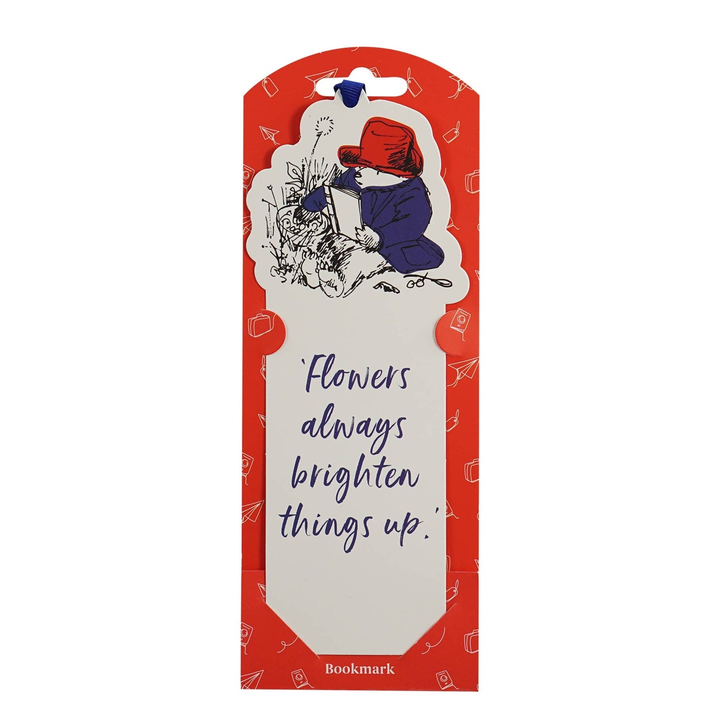 Marque-page Paddington - en forme de papier Fleurs