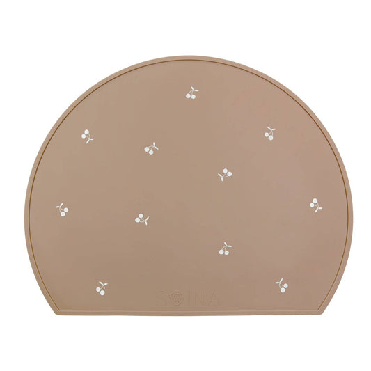 Set de table en silicone Cerises - Taupe
