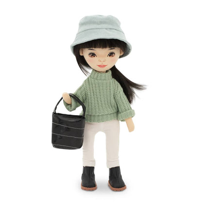 Poupée Lilu avec pull vert 32 cm