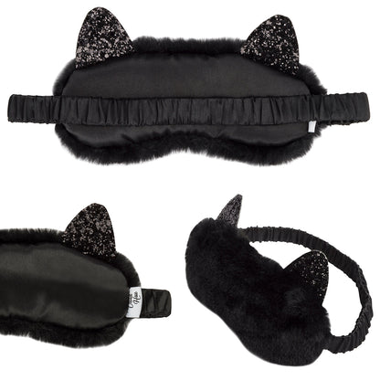 Peluche chat Masque de sommeil – chat noir
