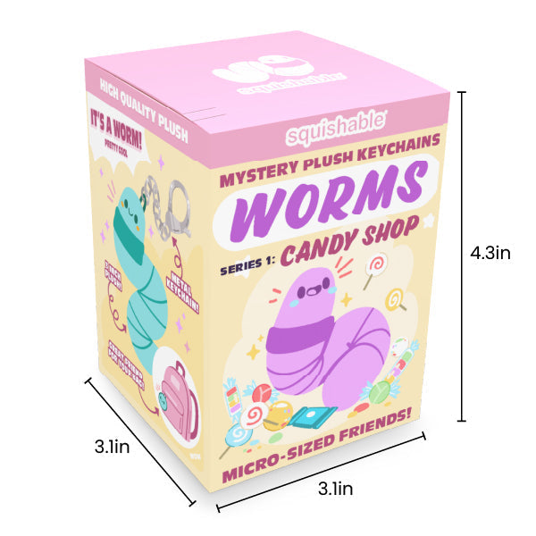 Blind Box Squishable – Vers, Série 1 « Candy Shop »