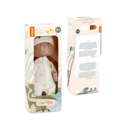Peluche en coton, Cotti Motti, Oscar l'ours -29cm-0+