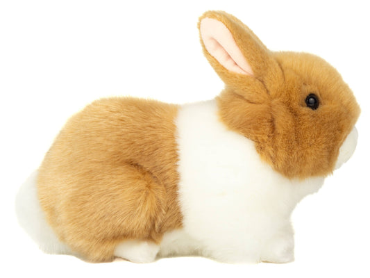 Peluche Lapin beige et blanc