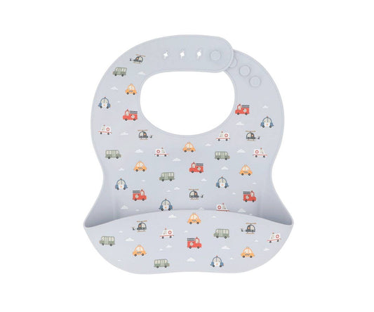 Bavoir en silicone Voitures