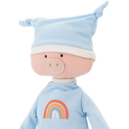 Peluche en coton, Cotti Motti, Nicky le petit cochon-29cm-0+