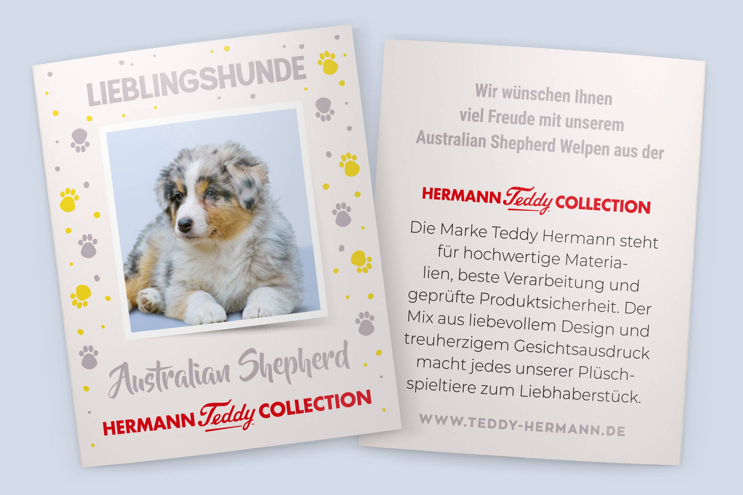 Peluche chiot berger Australien