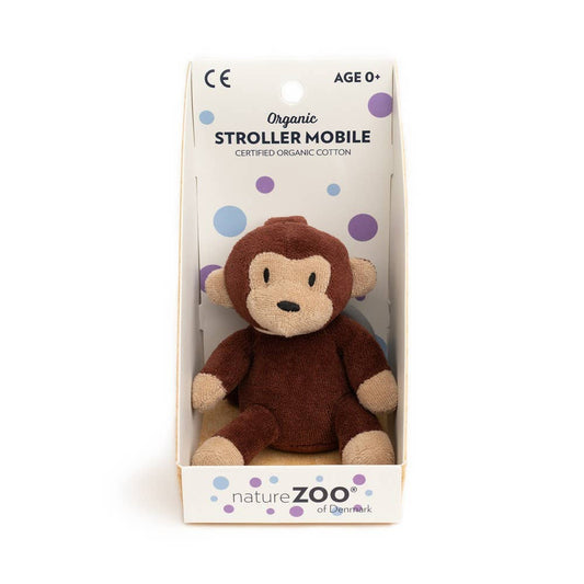 Mobile pour poussettes Singe - Marron