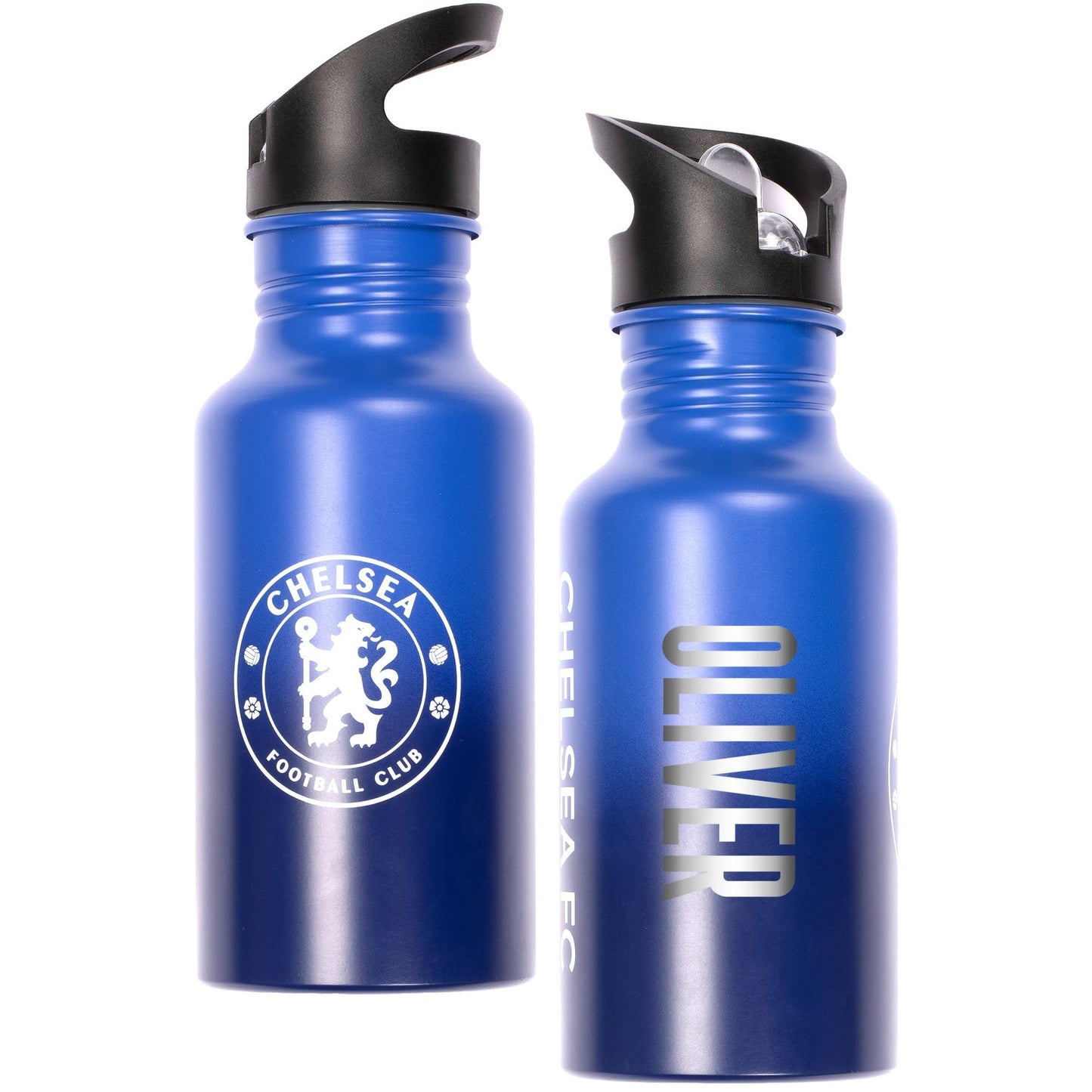 Gourde en acier inoxydable avec paille – Chelsea FC Metal 500ml