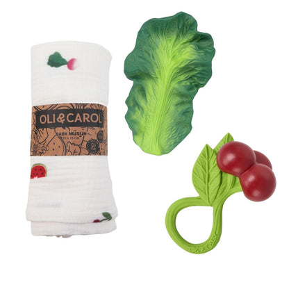 Cherry & Greens – Coffret cadeau bébé 3 mois+ – vue produit 2