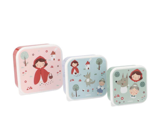3 Boîtes Déjeuner Petit Chaperon Rouge