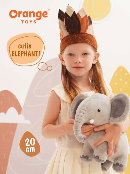 Peluche Orange Life Éléphant (20cm)